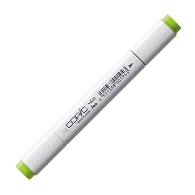 Abbildung von COPIC Classic Marker Typ YG 23, New Leaf, professioneller Layoutmarker, mit einer breiten und feinen Spitze