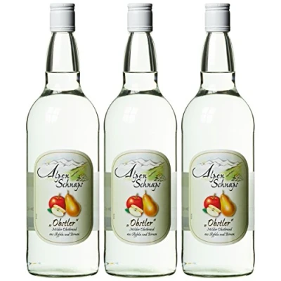 Abbildung von Alpenschnaps Steinbeisser Obstler (1l) Milder, aromatischer Obstschnaps aus Äpfeln und Birnen Schnaps mit Rezeptur dem Alpenland für den Genuss nach Essen 38 % Vol.