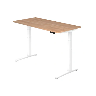 Abbildung von Hammerbacher Schreibtisch XBHM16 Nussbaum/Weiß