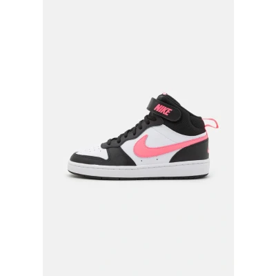 Abbildung von Nike Sportswear Court Borough MID 2 Unisex Sneaker high für Kinder, Größe: 35.5, Black/sunset pulse/white Schuhe