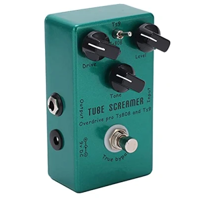 Abbildung von Guitar Pedal, Tragbares einstellbares Overdrive Effektpedal aus Metall Effektgerät Gitarre Gitarreneffektpedal mit LED Anzeige für
