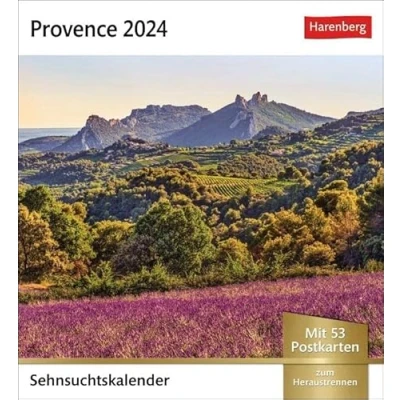 Abbildung von Provence Sehnsuchtskalender 2024. Foto Kalender zum Aufstellen, mit 53 Postkarten Sammeln und verschicken. Dekorativer Tischkalender Auch ... (Sehnsuchtskalender von Harenberg)