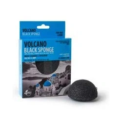 Abbildung von Volcano Konjac Schwamm, 7,5 cm, Schwarz