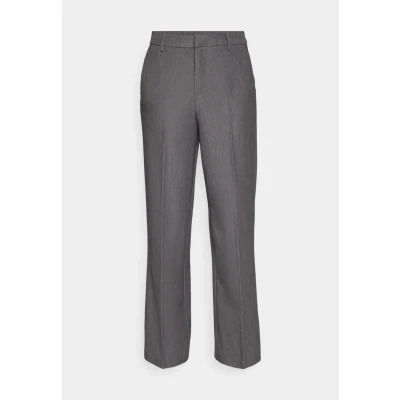 Abbildung von ONLY Onlhattie WIDE PANT Stoffhose, Damen, Größe: 38x32, Dark grey melange