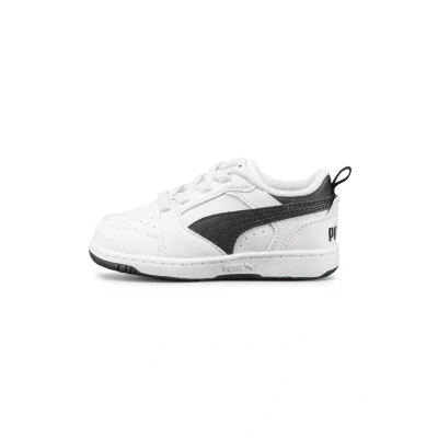 Abbildung von Puma Rebound V6 LO AC PS Unisex Sneaker low für Kinder, Größe: 35, White black Schuhe