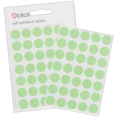 Abbildung von Blick Fluorescent Green circle Aufkleber 13mm (140 Aufkleber)