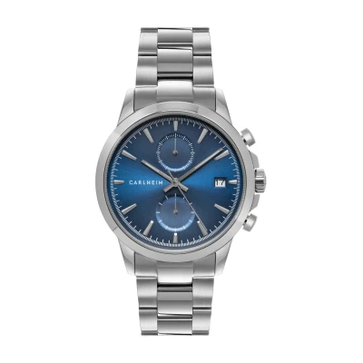 Abbildung von Carlheim Men&#039;s Watches Storm 4008 Silver Japanese Quartz Chronograph Movement