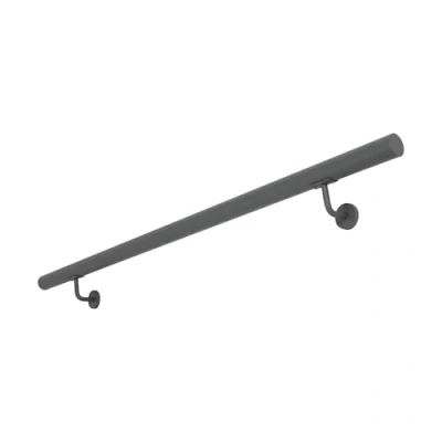 Abbildung von V2Aox Handlauf Treppengeländer Geländer Wandhandlauf 50 200 cm Anthrazit, Gesamtlänge