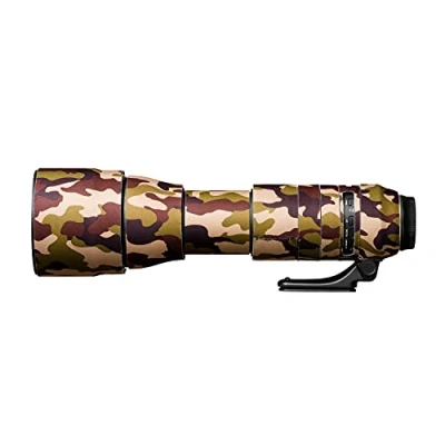 Abbildung von easyCover Lens Oak Objektivschutz Schutz für Ihr Kameraobjektiv Geeignet Tamron 150 600mm F/5 6.3 Di VC USD G2 Braune Camouflage