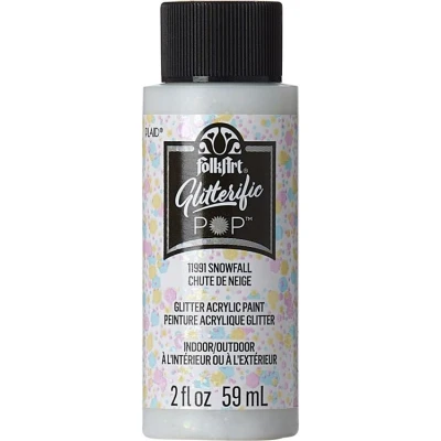 Abbildung von Folkart Glitterific Pop Snowfall 2 fl oz (11991)