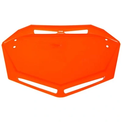 Abbildung von cyclingcolors BMX NUMMERNSCHILD STARTNUMMER Platte Fahrrad MTB MX AERO Design Number Plate (Orange)