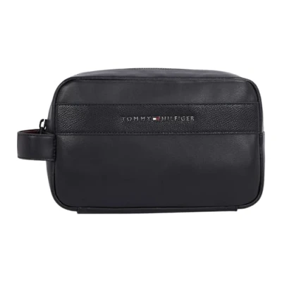 Abbildung von Tommy Hilfiger Washbag Kosmetiktasche, Herren, Größe: One Size, Black