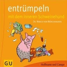 Abbildung von Entrümpeln mit dem inneren Schweinehund