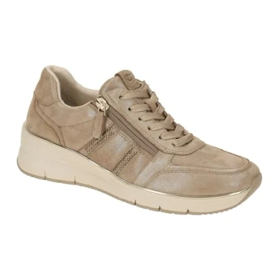 Abbildung von Tamaris Sneaker Schimmer low, Damen, Größe: 36, Taupe Schuhe