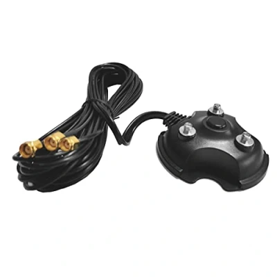 Abbildung von F55CS 3er Set RP SMA Stecker auf Buchse Kabel, 3m RG174 Koaxialkabel für WiFi Antennenverlängerung mit Magnetfuß