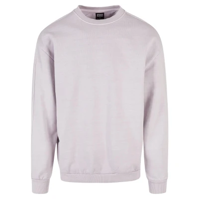 Abbildung von Urban Classics Heavy Terry Garment DYE CREW Sweatshirt, Herren, Größe: Small, Lilac