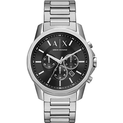 Abbildung von Armani Exchange Banks Chronograph, Herren, Größe: One Size, Gunmetal
