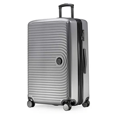 Abbildung von Hauptstadtkoffer Hartschalen Trolley &quot;Mitte, silberfarben, 77 cm&quot;, 4 Rollen, Koffer Reisegepäck TSA Schloss Volumenerweiterung