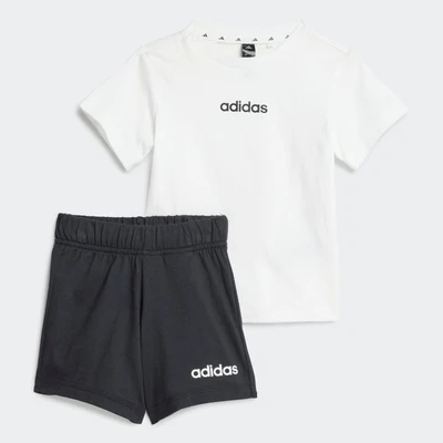 Abbildung von adidas Performance Essentials Infant Unisex SET Trainingsanzug für Kinder, Größe: 62, White/black