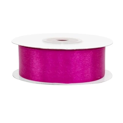 Abbildung von Satinband 25mm x 25m Rolle FARBAUSWAHL in 3/6/12/18/25/38/50/75/100mm farbecht &amp; waschbar Schleifenband für Hochzeit Geschenkband zum Verpacken Dekorieren Basteln Purpur 400