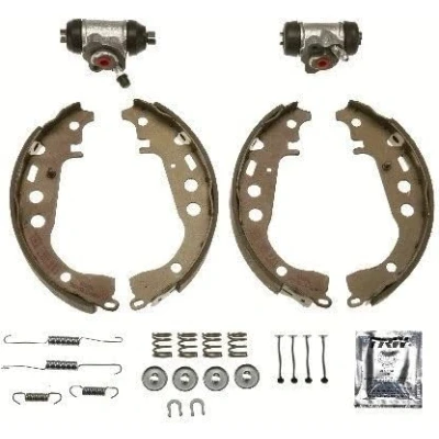 Abbildung von TRW Brake Kit BK1919 Bremsbacken 200 32 AKEBONO mit Radbremszylinder TOYOTA: Yaris Verso, Prius II Liftback