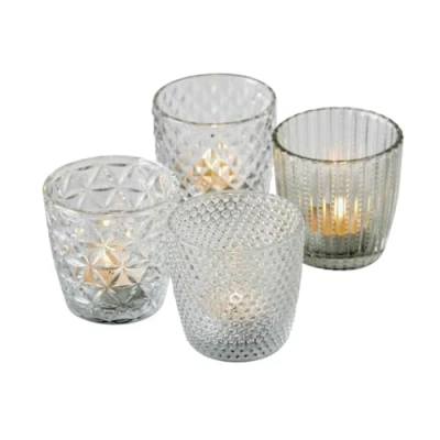 Abbildung von BOLTZE Windlicht Marilu (Set, 4 St), aus Glas, Rund, 7,5 x cm