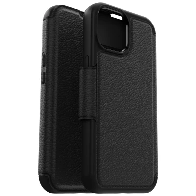 Abbildung von Otterbox Strada MagSafe Leren Book Hülle Apple iPhone 15