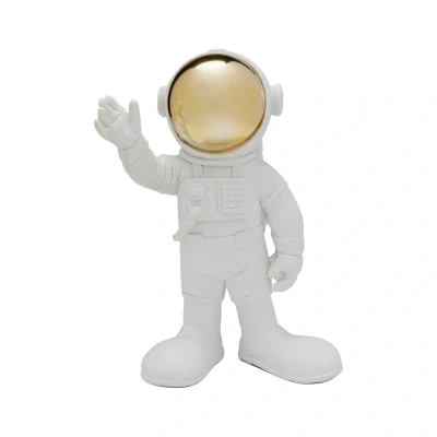 Abbildung von Kare Design Deko Figur Welcome Astronaut, Weiß, Polyresin, Unikat, Handbemalt, 27x21x13cm (H/B/T)