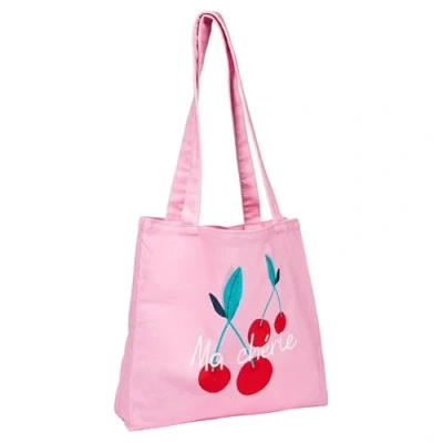 Abbildung von Draeger Paris Tote Bag &quot;Ma chérie&quot; (auf Französisch) leicht, robust und ultraweich geräumige Innenseite aus 100% Baumwolle Einkaufstasche wiederverwendbar