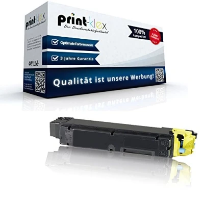Abbildung von Print Klex Kompatible Tonerkartusche für Kyocera ECOSYS M6030cdn M6530cdn P6130cdn 1T02NRANL0 TK5140 TK 5140 5140Y TK5140Y Y Gelb Yellow Office Serie