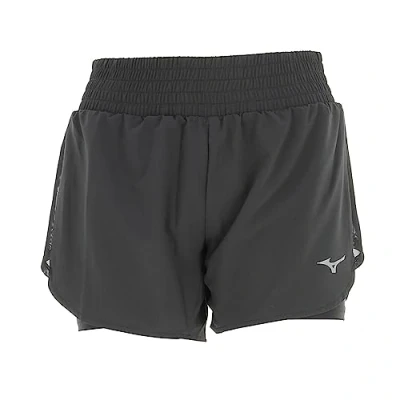 Abbildung von Mizuno 2in1 4.5 Short Schwarz Damen Grösse L