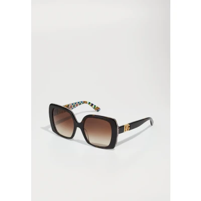 Abbildung von Dolce&amp;Gabbana Sonnenbrille, Damen, Größe: 56, Havana/white barrow