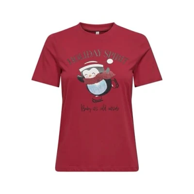 Abbildung von ONLY Kurzarmshirt &quot;ONLKITA LIFE REG S/S TOP BOX XMAS JRS&quot;