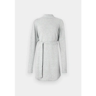 Abbildung von Noisy May Nmcity AVA Short Dress Jerseykleid, Damen, Größe: XL, Light grey melange