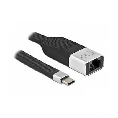 Abbildung von Delock FPC Flachbandkabel USB Type C™ zu Gigabit LAN 10/100/1000 Mbps 15 cm
