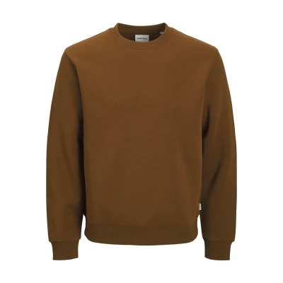 Abbildung von Jack &amp; Jones Sweatshirt &quot;JJEBRADLEY mit Rippbündchen für Alltag und Freizeit&quot;, relaxed fit, atmungsaktiv, Rundhals, ohne Kapuze