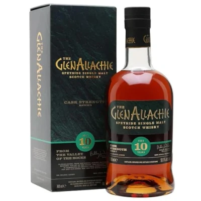Abbildung von The GlenAllachie 10 Years Old CASK STRENGTH Batch 9 58,1% Vol. 0,7l in Geschenkbox