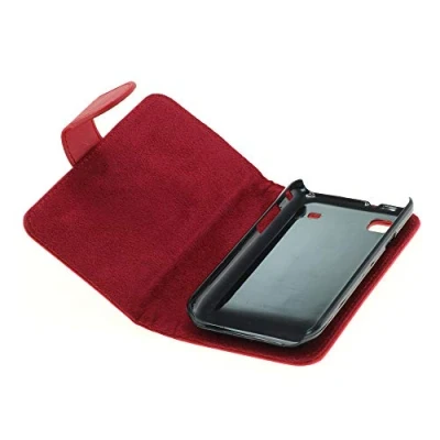 Abbildung von Mobilfunk Krause Book Case Etui Handytasche Tasche Hülle für Samsung GT I9000 / (Rot)