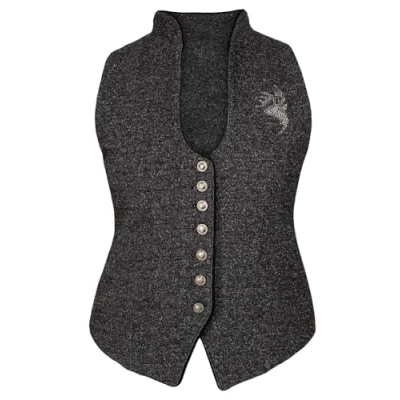 Abbildung von Hangowear Trachtenbluse Trachtenmieder JAMILA anthrazit