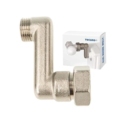 Abbildung von tecuro Heizkörper S Anschluss 10 mm Höhenausgleich mit Eurokonus x AG