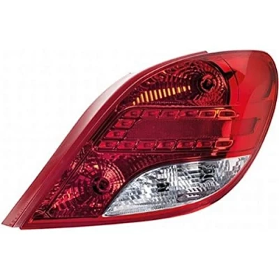 Abbildung von HELLA 2VA 354 673 021 Rückleuchte rechts LED, P21W, PY21W, R10W 12 ohne Glühlampen mit Lampenträger PEUGEOT: 207 Schrägheck