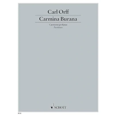 Abbildung von Carmina Burana: Cantiones profanae. Soli (STBar), gemischter Chor (SATB), Kinderchor und Orchester. Dirigierpartitur.