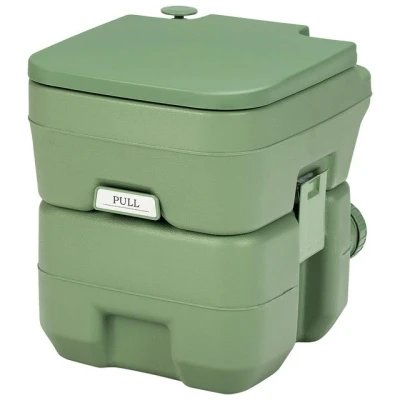 Abbildung von COSTWAY Campingtoilette Reisetoilette, 20L+12L mit abnehmbarem Abwassertank