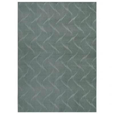 Abbildung von the carpet Rio moderner und weicher Teppich Wohnzimmer Schlafzimmer mit Anti Rutsch Rücken 3D Optik, Flauschige Oberfläche, pflegeleicht robust, Grün, 120 x 160 cm