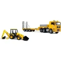 Abbildung von Bruder® Modellauto MAN TGA Tieflader mit JCB MIDI Baggerlader