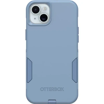 Abbildung von OtterBox iPhone 15 Plus und 14 Commuter Series Hülle Crisp Denim (Blau), schlank robust, taschenfreundlich, mit Portschutz