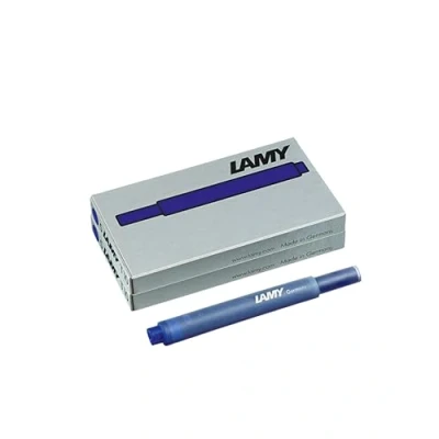 Abbildung von Lamy T10 2er Set Tintenpatronen mit großem Tintenvorrat geeignet für alle Patronenfüllhaltermodelle Inhalt 1,25ml je Patrone 5 Stück pro Päckchen Tintenfarbe blau