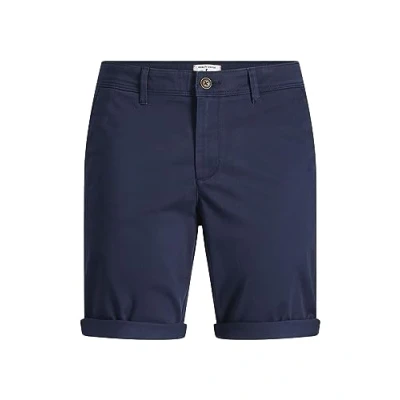 Abbildung von Jack &amp; Jones Jjibowie Solid Shorts, Herren, Größe: 46, Navy blazer