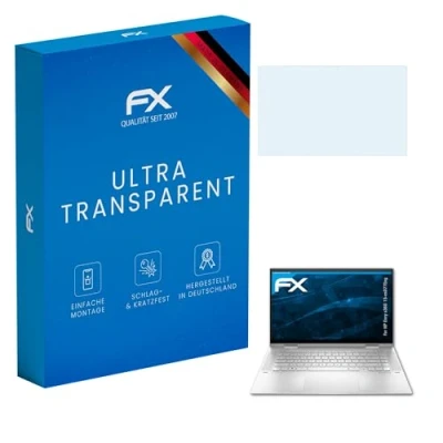Abbildung von atFoliX Schutzfolie kompatibel mit HP Envy x360 15 es0775ng Folie, ultraklare FX Displayschutzfolie (2X)