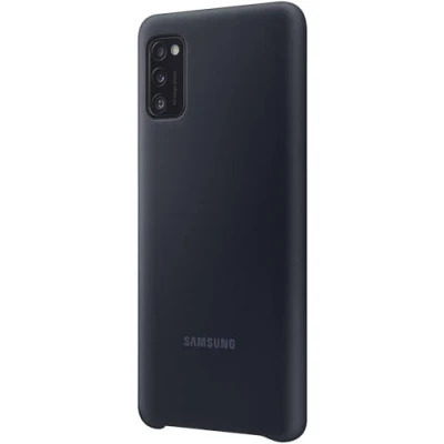 Abbildung von Samsung Galaxy A41 Hülle Silikon Soft Case/Backcover Handyhülle Schwarz